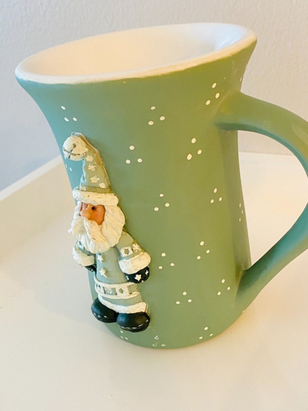 💕⚜️🔹️ Vintage 1980 Santa Claus Christmas Ceramic  vintage Santa wax warmer🔹️ - Picture 4 of 5